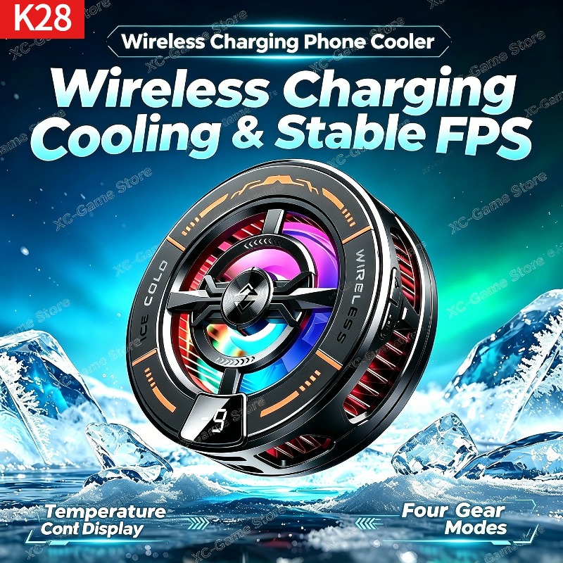 Gaming Accessories Room - K28 Manyetik Yarı İletken Telefon Soğutucusu,