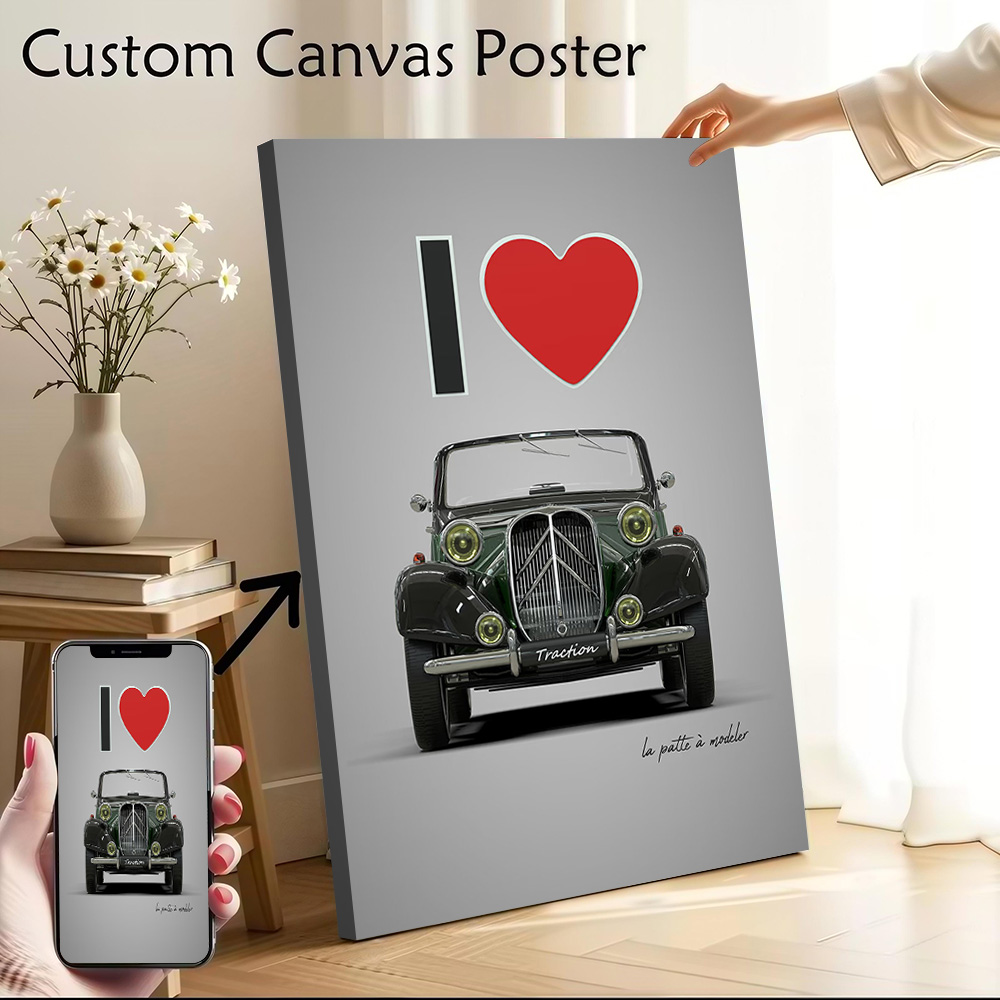 Gaming Accessories Room - I Love Traction Baskılı Kanvas Poster