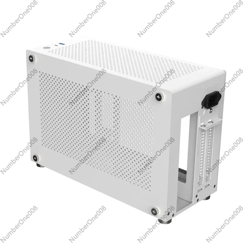 Case Mesh Panel - A4 ITX Alüminyum Şasi Beyaz, Küçük