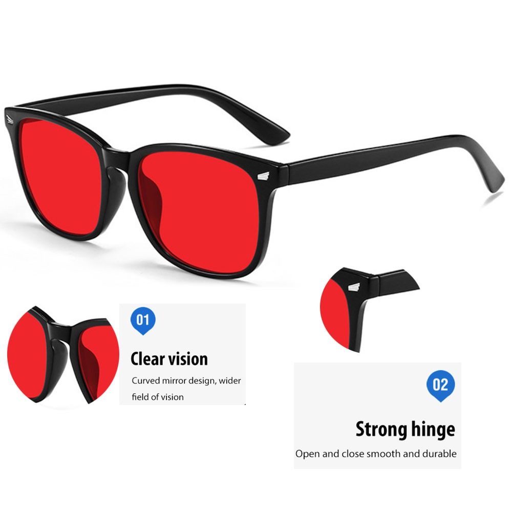Gaming Glasses Tinted - Mavi ışık engelleyici kırmızı lensli bilgisayar