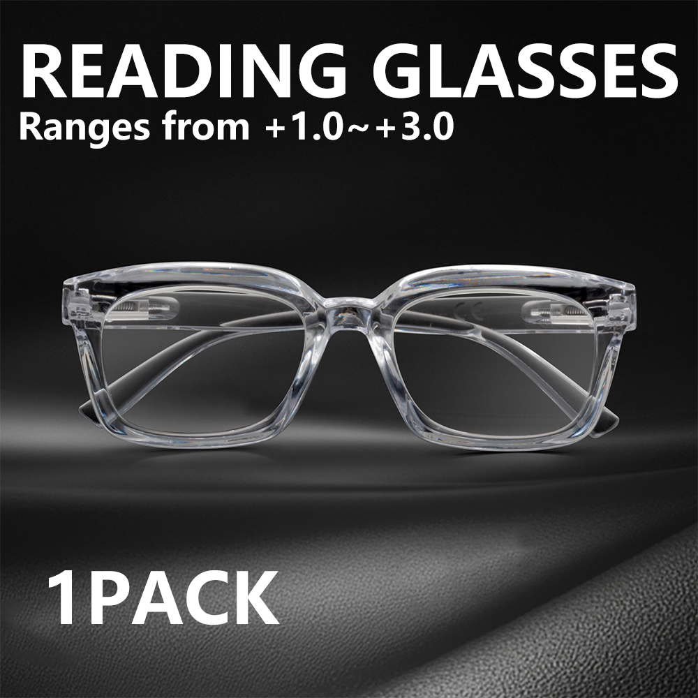 Gaming Glasses Tinted - Şık Kare Okuma Gözlükleri, Mavi Işık