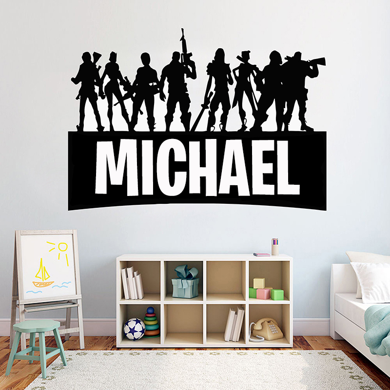 Gaming Accessories Bedroom - Oyun oyun kişiselleştirilmiş adı duvar dekor