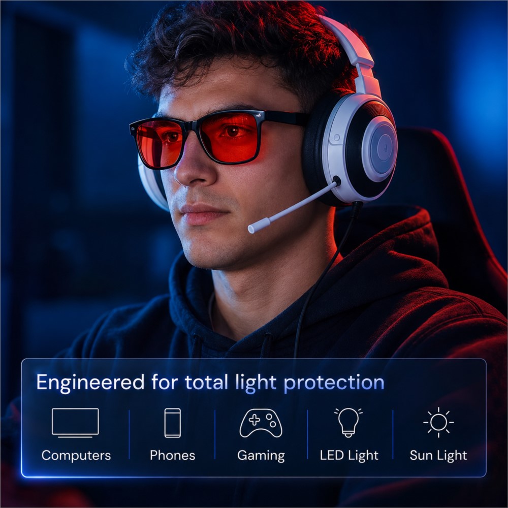 Gelişmiş Mavi Işık Engelleyici - Gaming Glasses Tinted incelemesi ve fiyatı