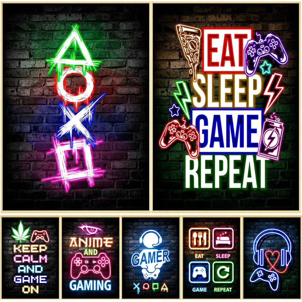 Oyun Neon Yemek Uyku Oyunu Tek - Gaming Accessories Bedroom incelemesi ve fiyatı